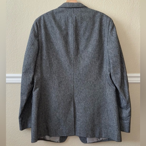Banana Republic 100% Cotton Tailored Fit Gray Blazer Jacket Men’s Size 44L - Picture 13 of 13